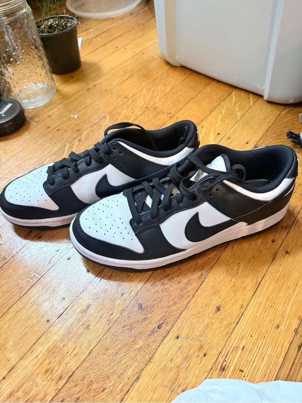 Nike Women’s Black and White Low-Top Skate Sneakers